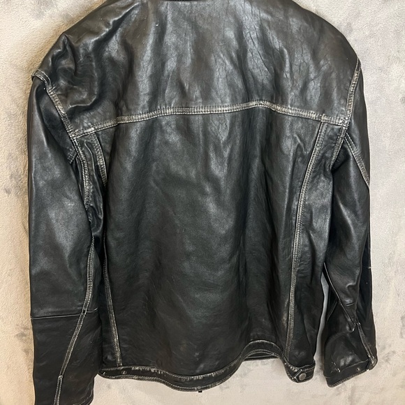 Tommy Bahama Distressed Leather Jacket - Size Large - Picture 12 of 14